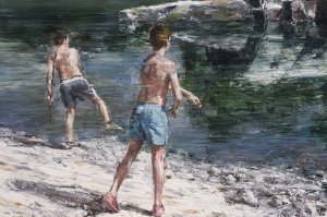 Landscape with Boys and Junk