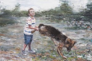 Boy with a Dog